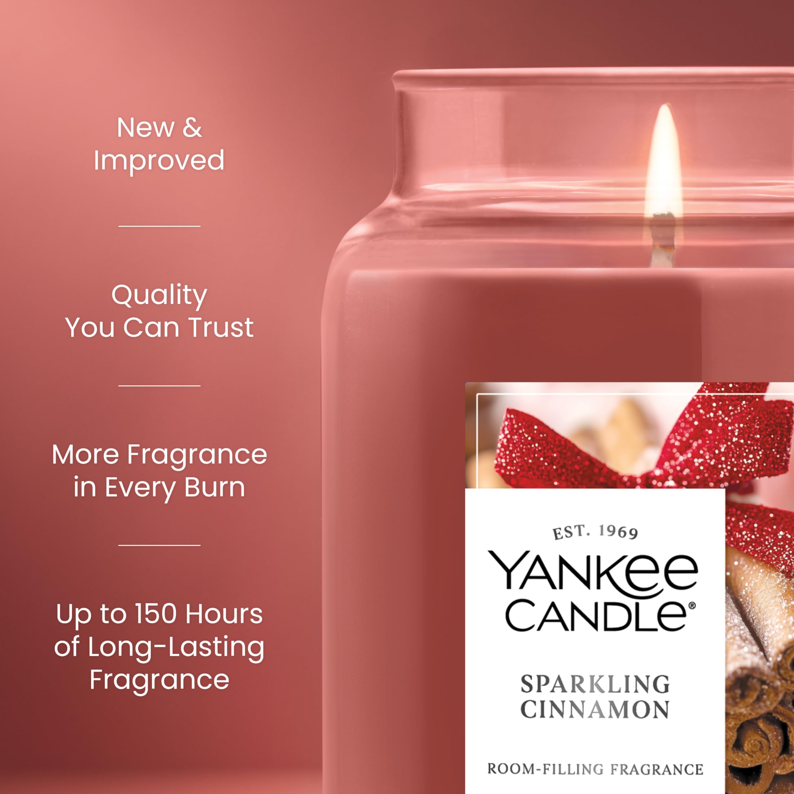 Amazon.com: Yankee Candle Sparkling Cinnamon, Christmas Scented